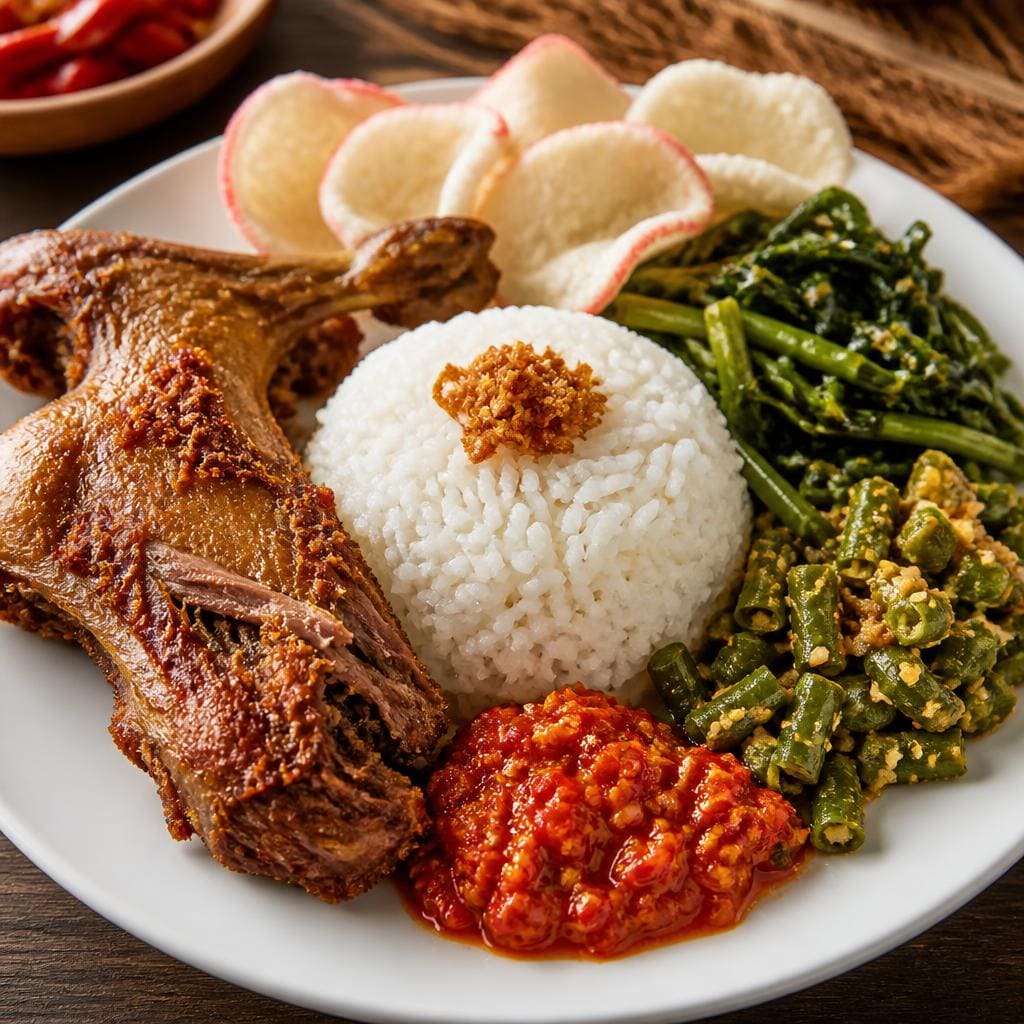 Nasi Campur Bebek dari kategori nasi campur Gopek House